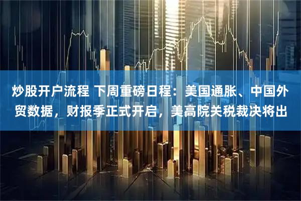炒股开户流程 下周重磅日程：美国通胀、中国外贸数据，财报季正式开启，美高院关税裁决将出