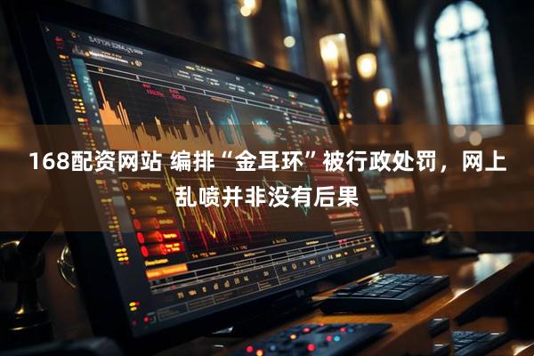 168配资网站 编排“金耳环”被行政处罚，网上乱喷并非没有后果